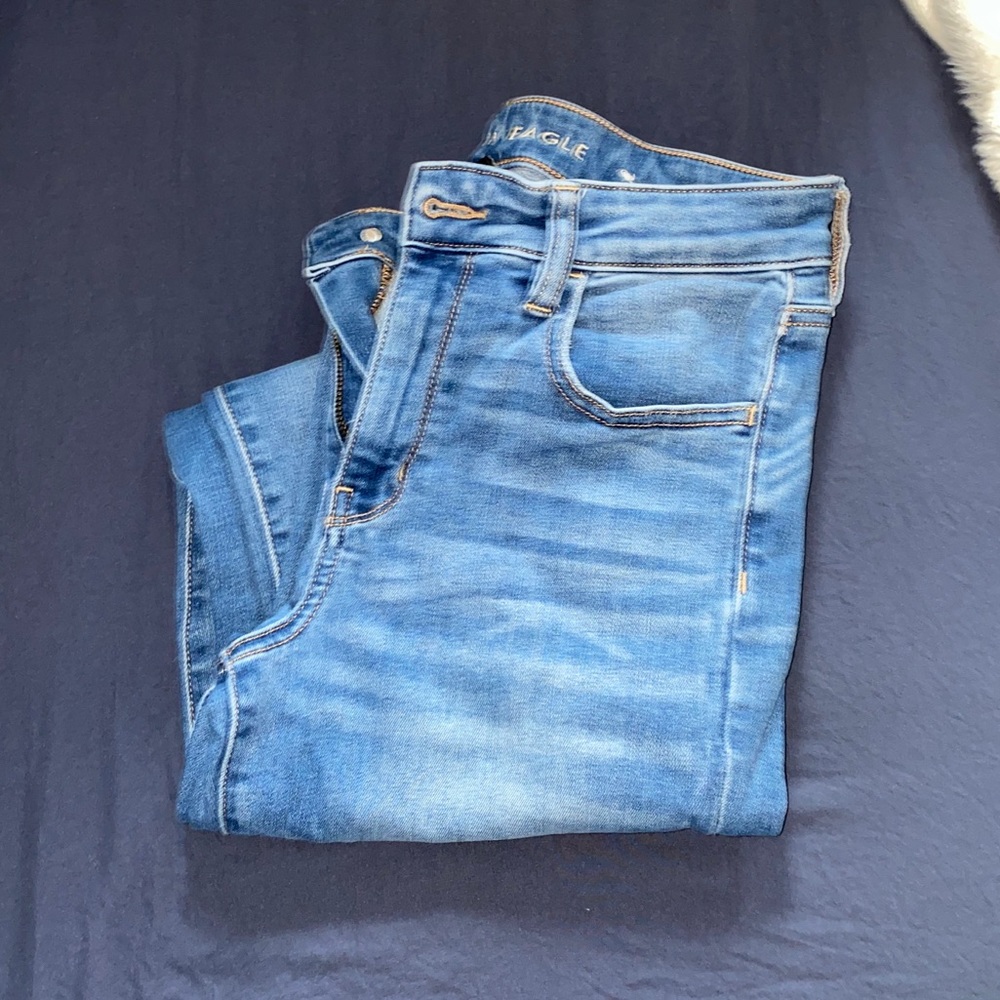 AE blue jeans size 8 XLong